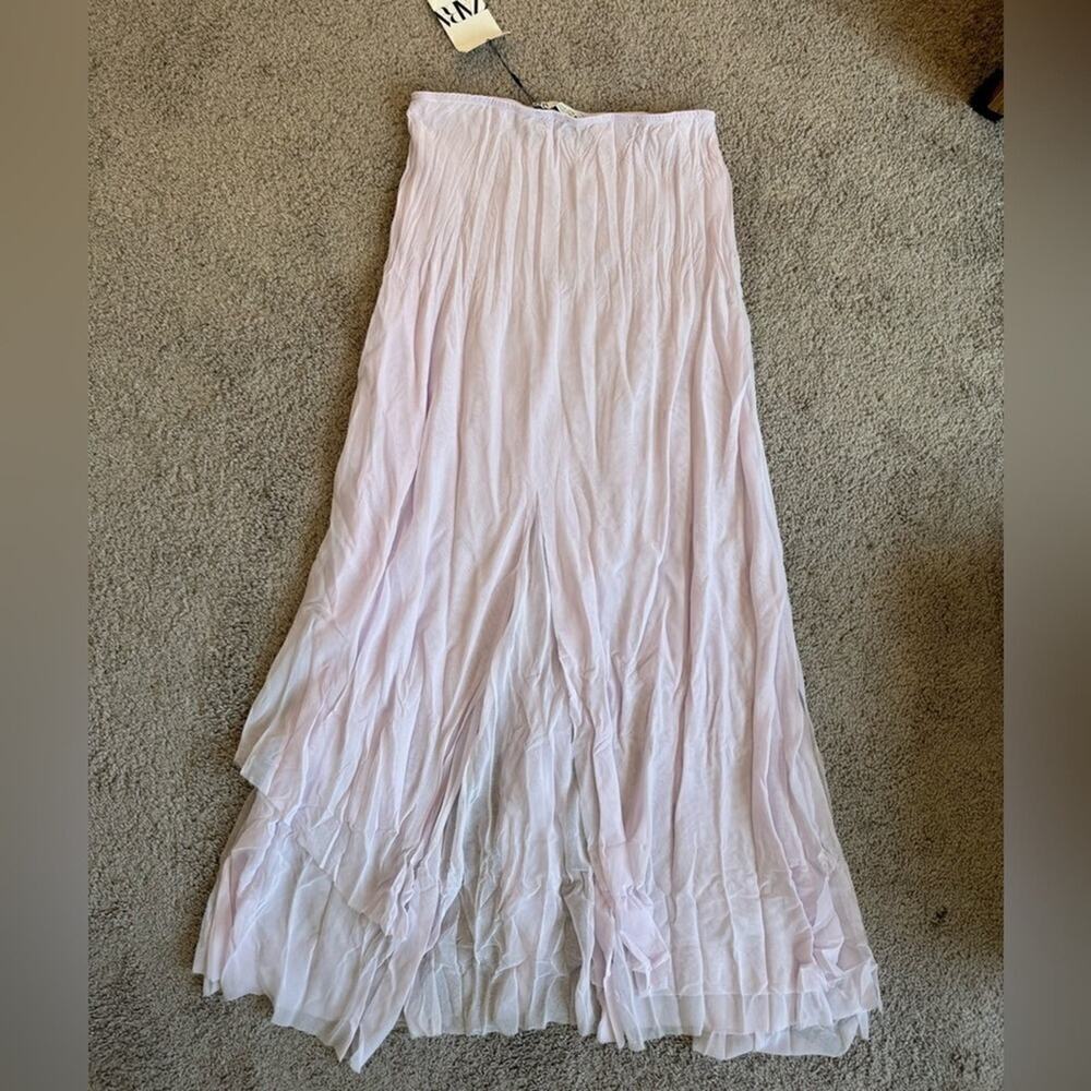 Zara Light Pink Maxi Skirt